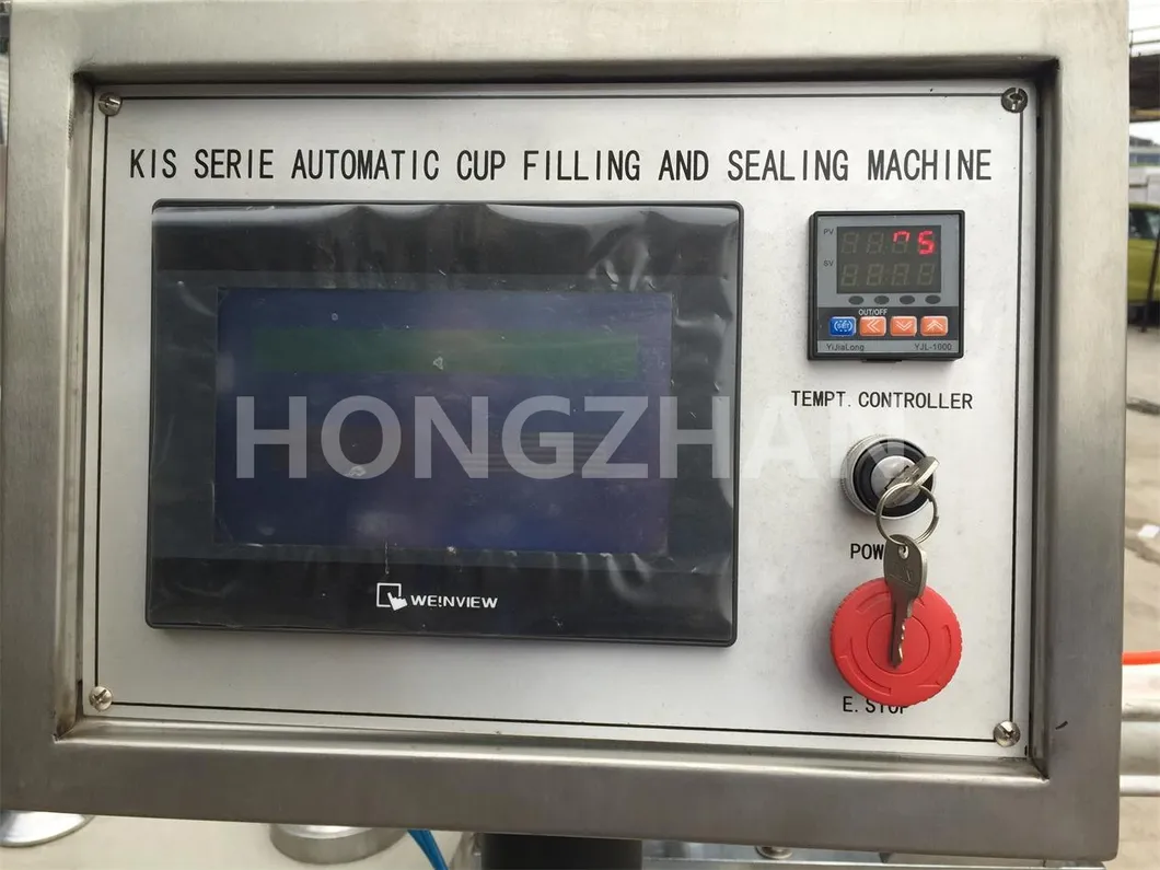 Hongzhan Kis900 Automatic Rotary Type Cup Filling and Sealing Machine