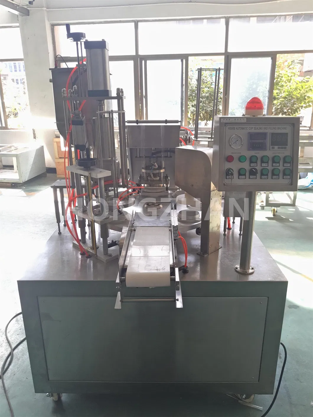 Hongzhan Kis900 Automatic Rotary Type Cup Filling and Sealing Machine