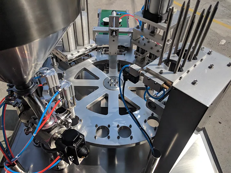 Hot Sale Automatic Jelly Ice Cream Cup Filling Sealing Machine with Mixing and Printer