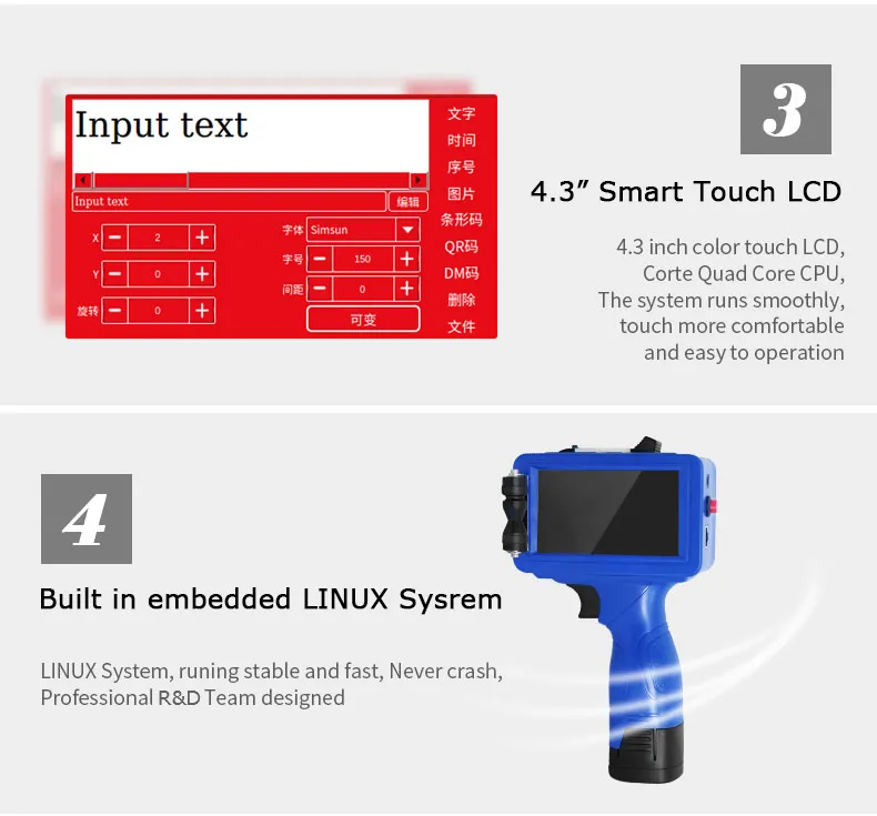 HP 42ml Cartridge Eco Solvent Water Based Tij Inkjet Printer Machine on Steel Pipe