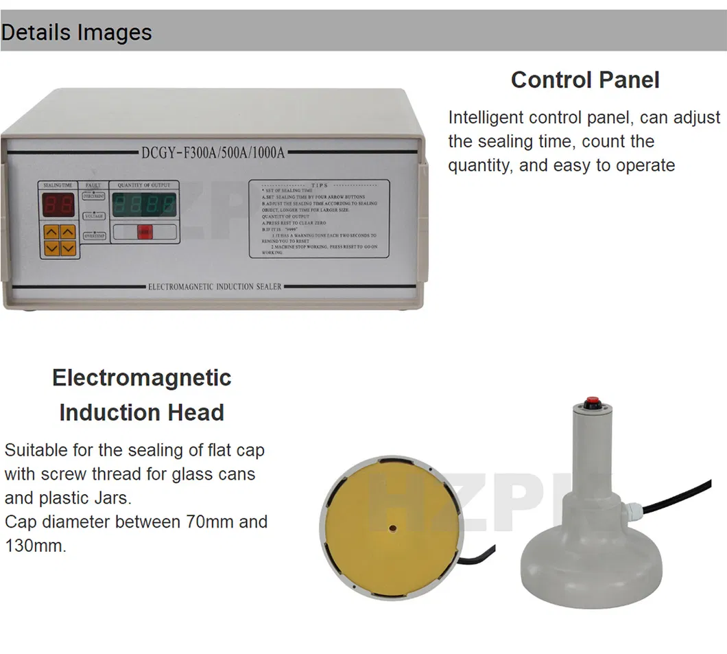 Hzpk Dcgy-1000 Automatic Can Packing and Induction Sealing Machine
