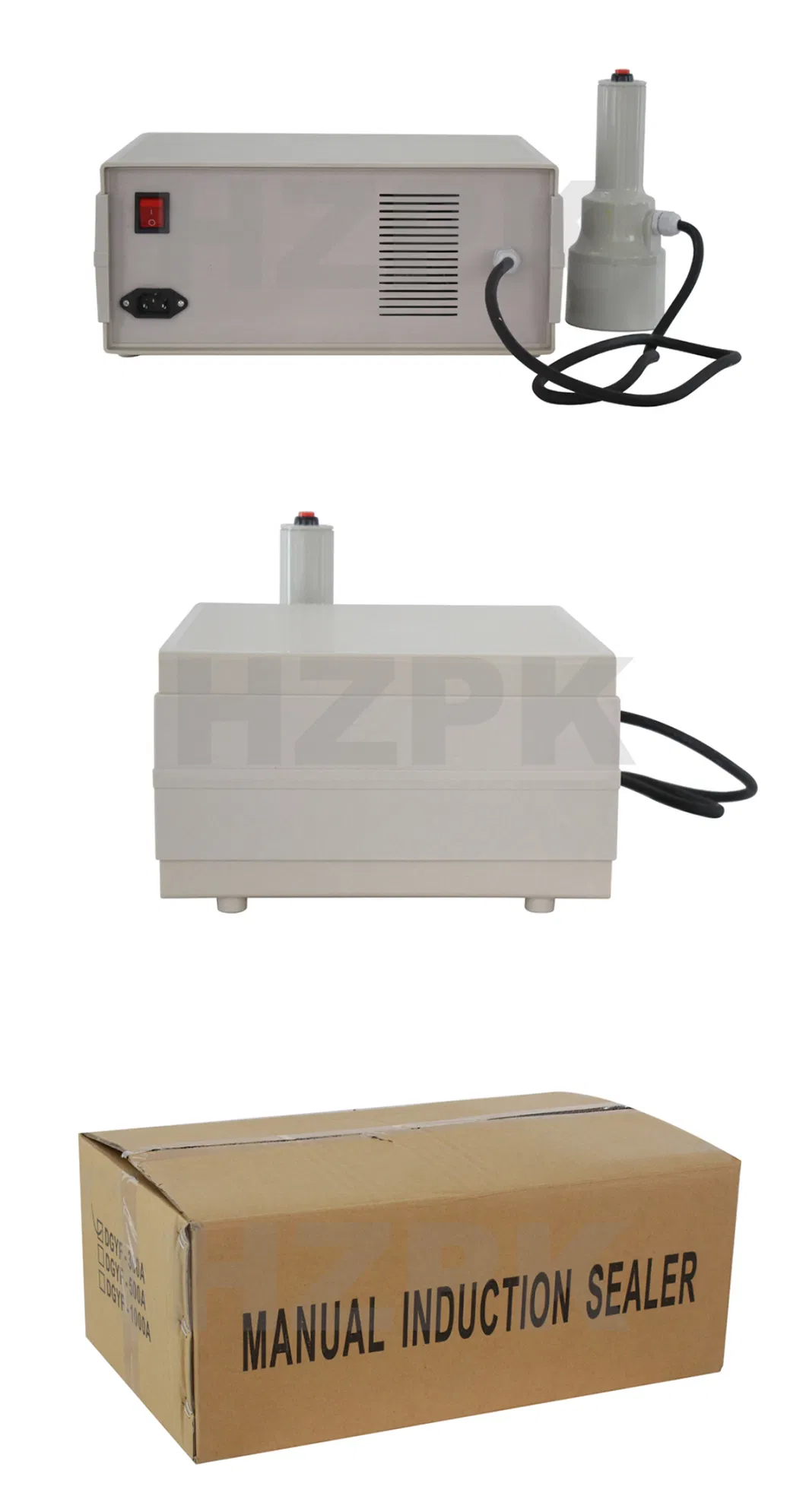 Hzpk Dcgy-300 aluminium Foil Magnetic Induction Sealing Machine for Food