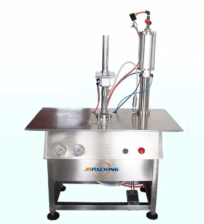 Lad S Test Semi-Automatic 3 in 3 Hot Selling Aerosol Spray Filling Machine for Spray Paint/Wd40