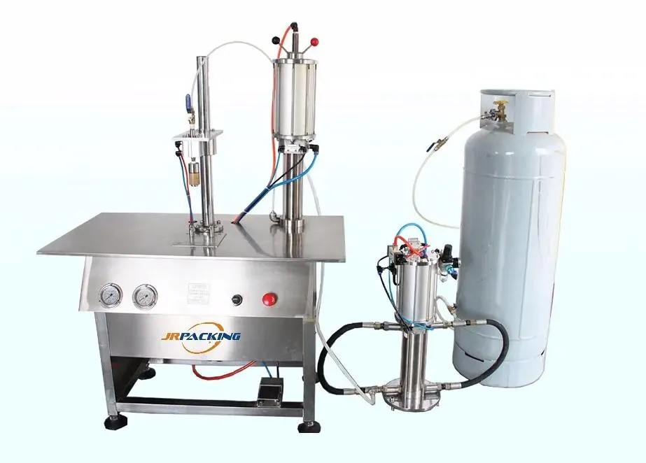 Lad S Test Semi-Automatic 3 in 3 Hot Selling Aerosol Spray Filling Machine for Spray Paint/Wd40