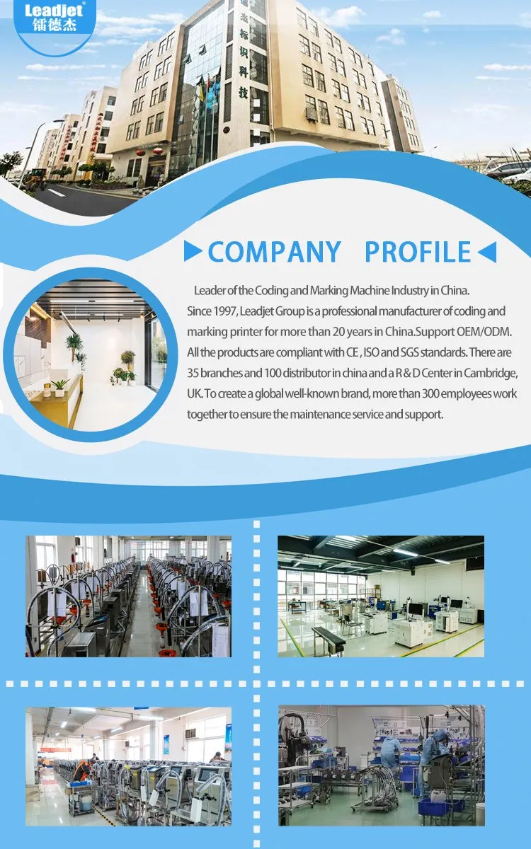 Leadjet Code Printing Machine Inkjet Printer Expiry Date for Packing Machine