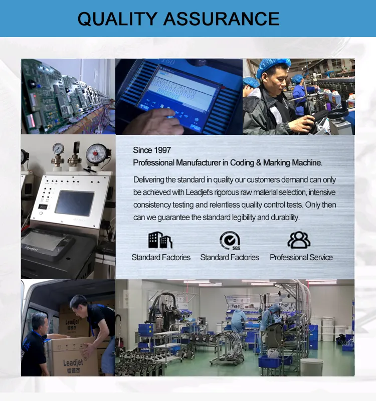 Leadjet Code Printing Machine Inkjet Printer Expiry Date for Packing Machine