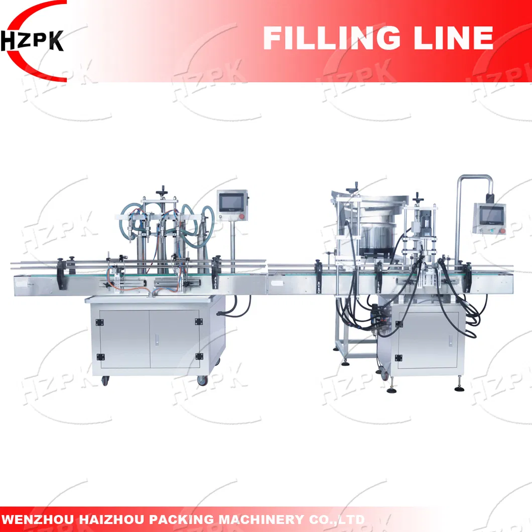 Liner Multiple Liquid /Paste Filling Machine Wth Turntable Capper