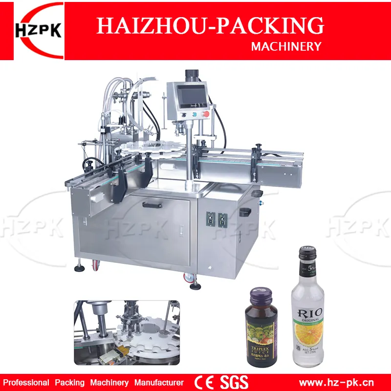 Liner Multiple Liquid /Paste Filling Machine Wth Turntable Capper