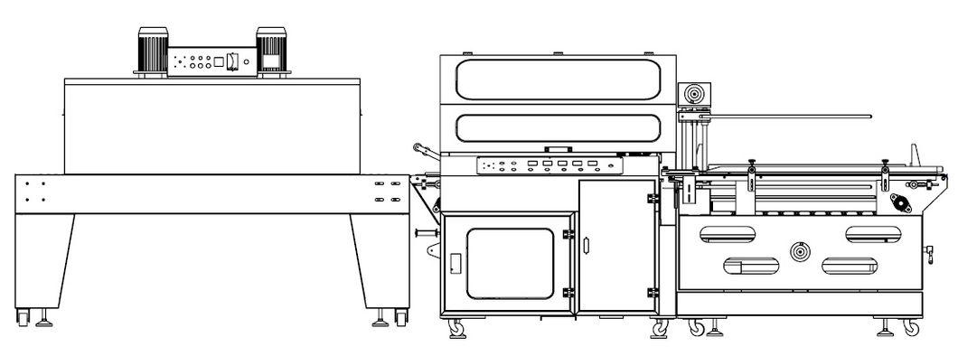 Magazine L Sealing Shrink Wrapping Machine