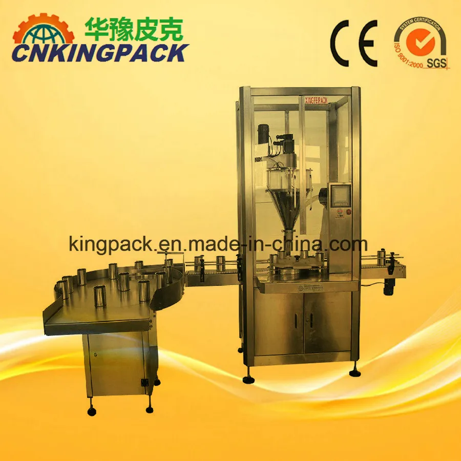 Milk / Coffee / Protein Powder Cans / Tins / Jars / Bottles Automatic Powder Filling Line