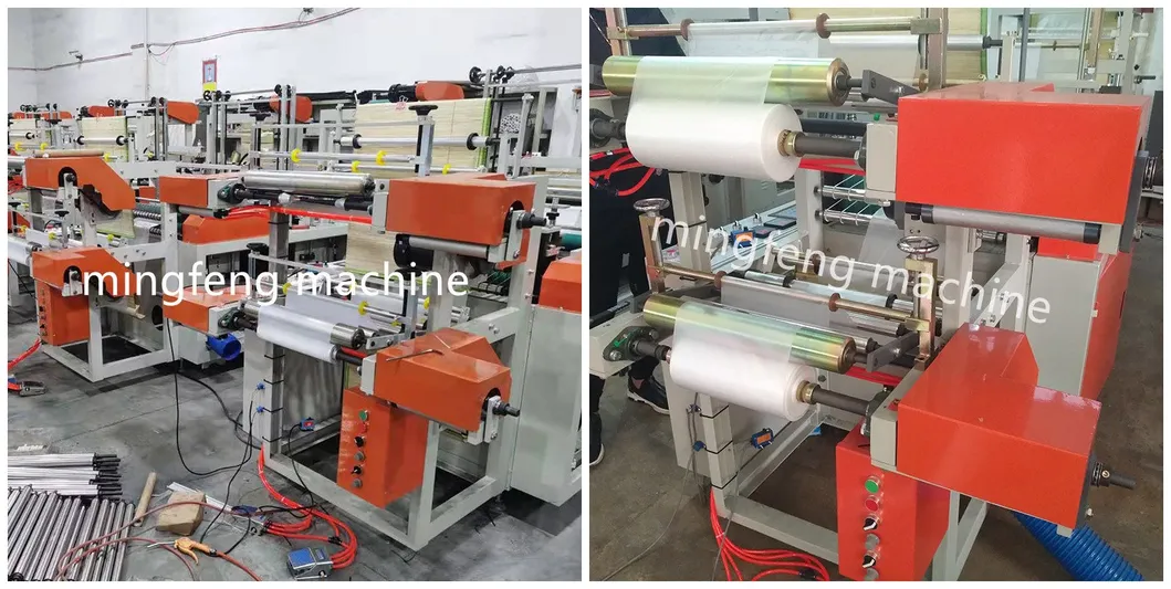 Mingfeng Online Selling Shxj-a Model Automatic Double Layer Plastic Rolling Bag Making Machine Price