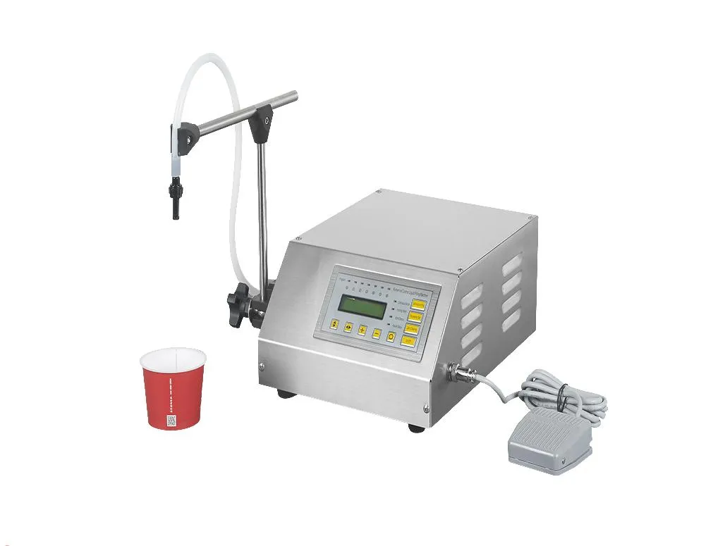 Minisize 2-3500ml Single Head Filler Digital Control Pump Liquid Bottle Filling Machine for Wine