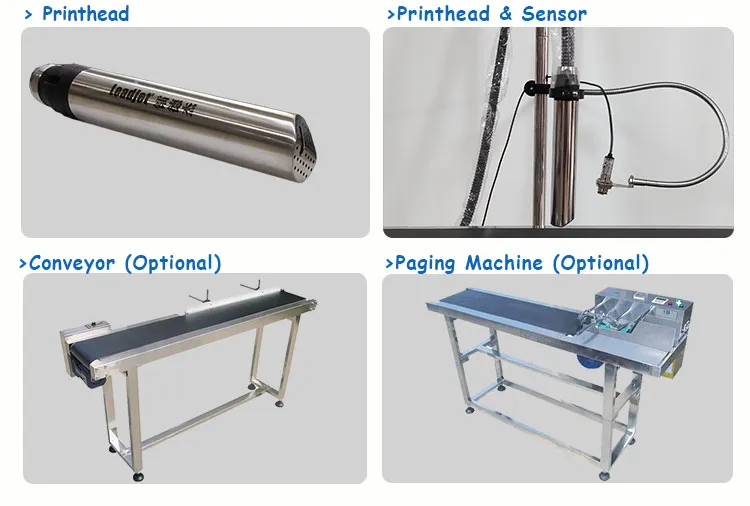 Modular Inkjet Printer Coding Machine for Date/Batch Number/Small Logo