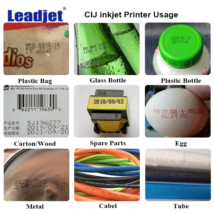 Modular Inkjet Printer Coding Machine for Date/Batch Number/Small Logo