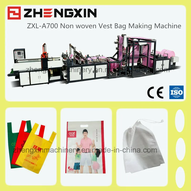 New Design Non Woven T-Shirt Bag Making Machine Zxl-A700