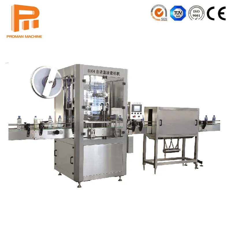 Paper Label Trade Mark Brand Name PVC Sleeve Automatic Labeling Machine