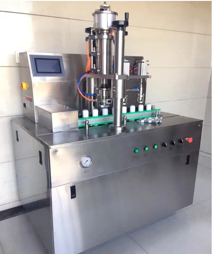 Popular Around The World Bag on Valve Aerosol Filling Machine for Filling Corrosive Products