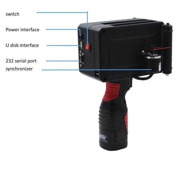 Portable Expiry Date Continue Handheld Inkjet Coder