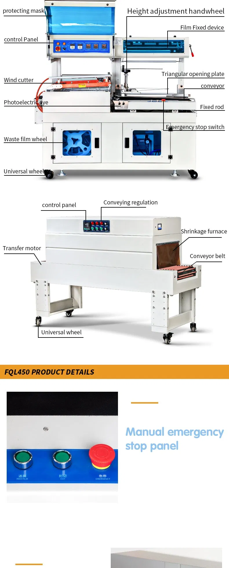 Sealing Pack Machine with Anti-High Temperature Sealing Knife