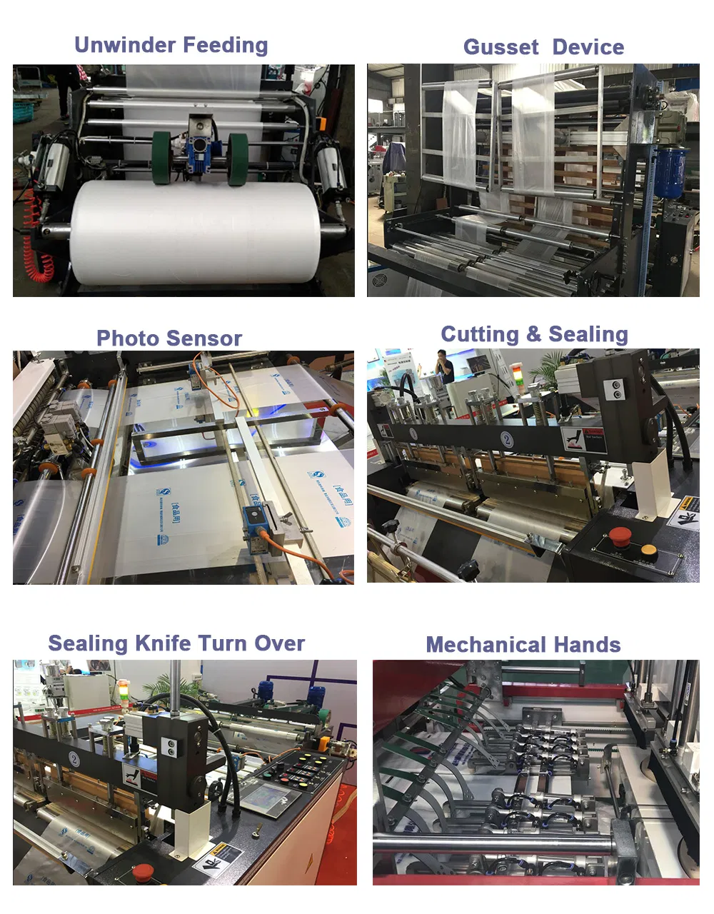 Servo Motor Driven T-Shirt Bag Making Machine Big Bag Small Bag