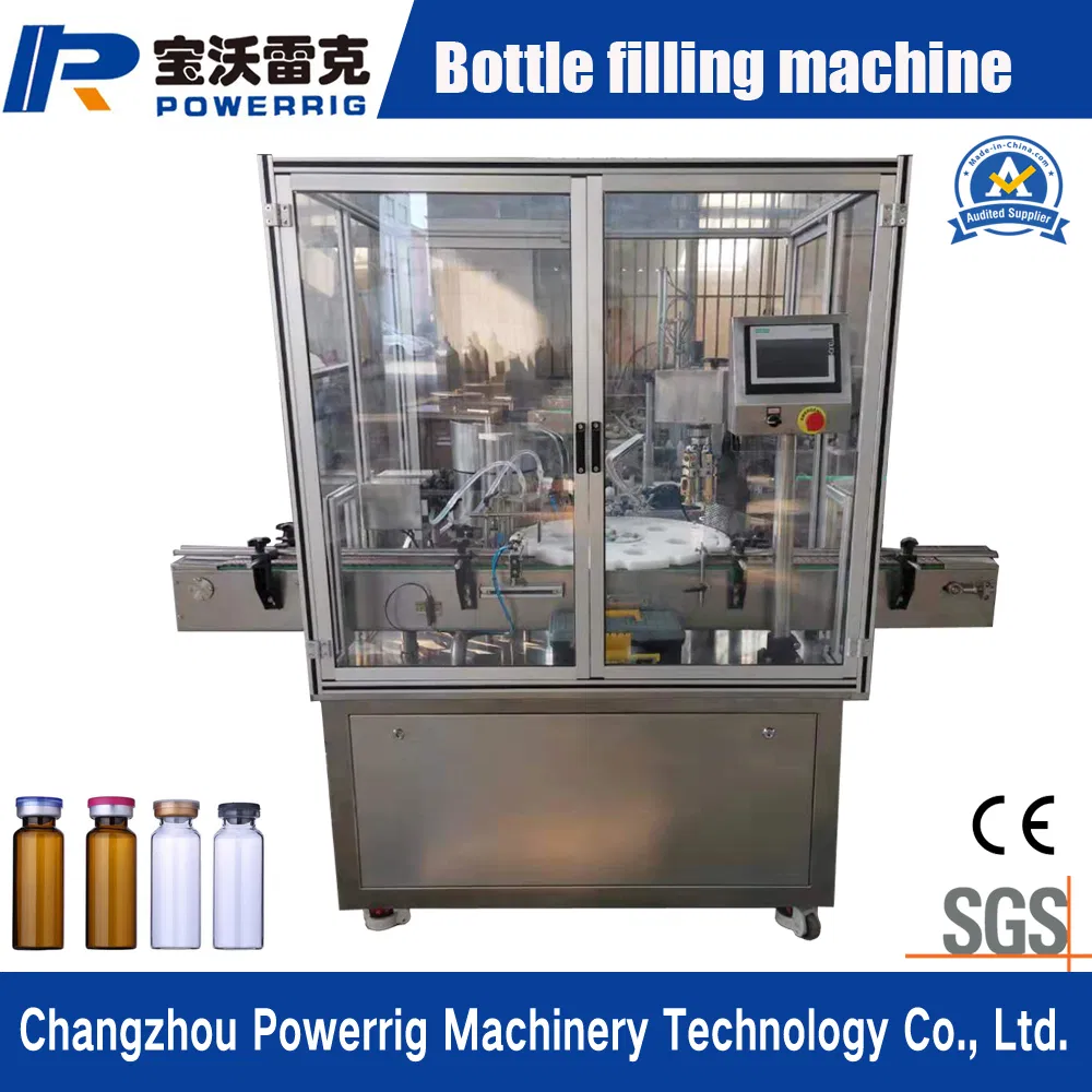 Small Volume E Liquid Chubby Gorilla Bottle Filling Capping Machine Bottling Line