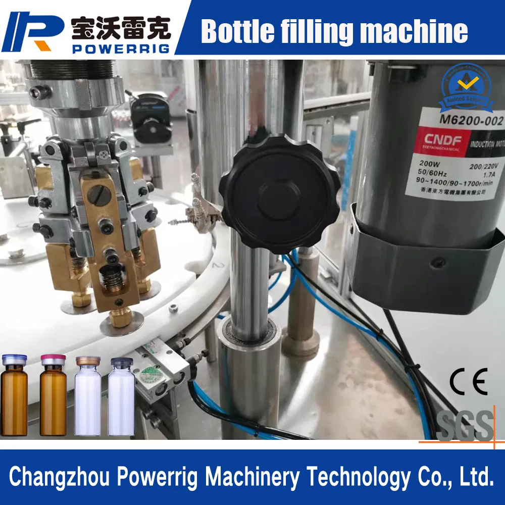 Small Volume E Liquid Chubby Gorilla Bottle Filling Capping Machine Bottling Line