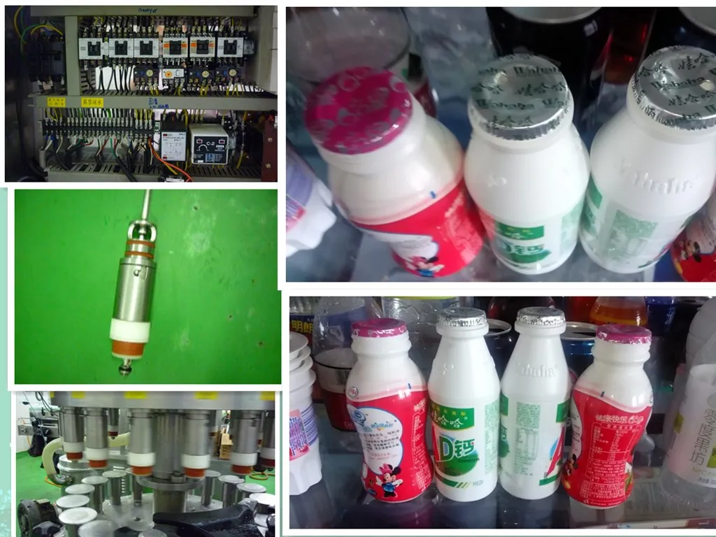 Soy Milk Bottle Filling and Aluminum Foil Sealing Machine