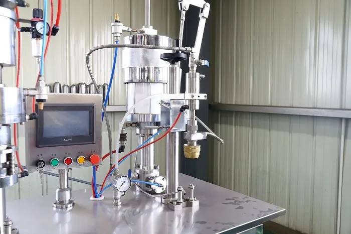 Two Combine Into One Shaving Gel Bov Aerosol Filling Machine