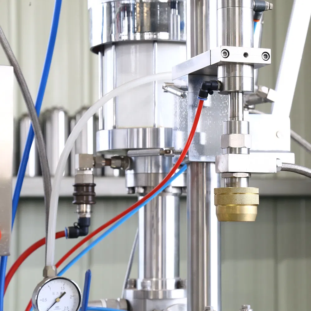 Two Combine Into One Shaving Gel Bov Aerosol Filling Machine