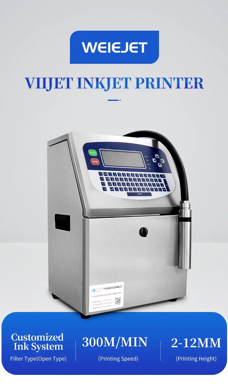 Water Bottle Product Day Printing Cij Printer Machine