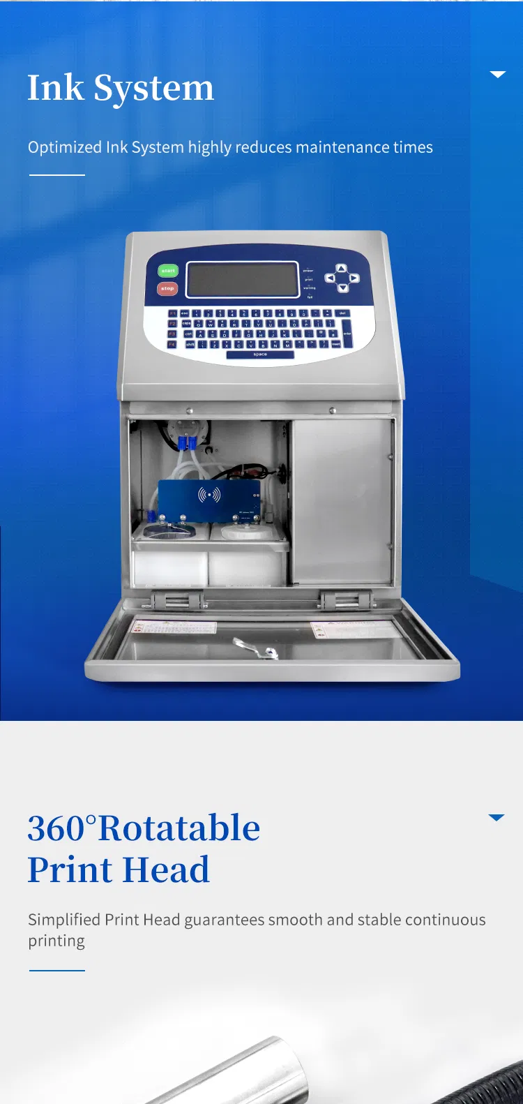 Water Bottle Product Day Printing Cij Printer Machine