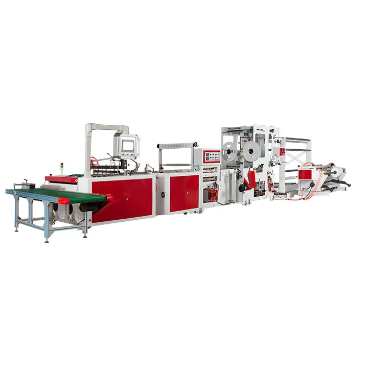 Zhongxin Manufacturer Rope Threading Shopping Plastic Bag Making Equipment