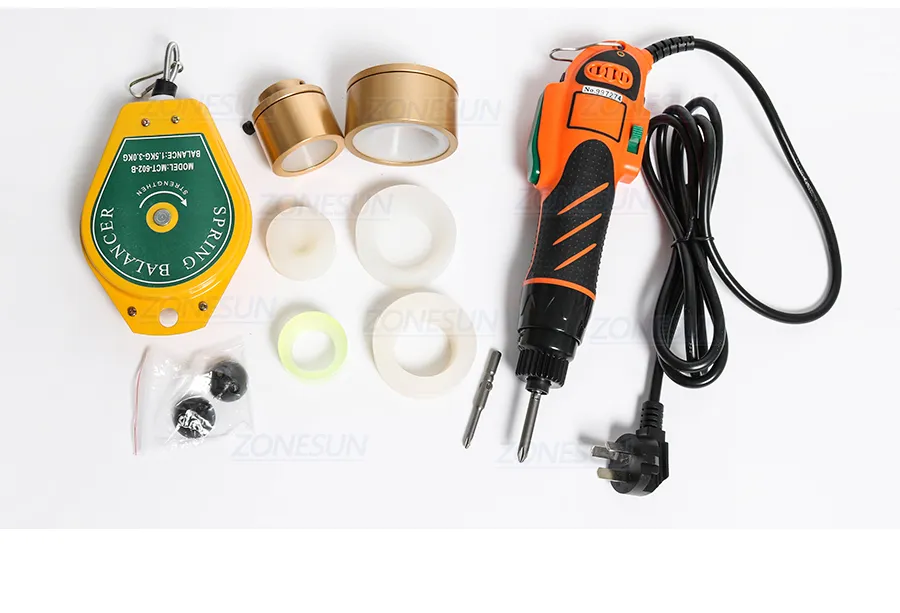 Zonesun Hand Held Glass Jar Bottle Capping Tool Plastic Bottle Cap Srewing Capping Machine