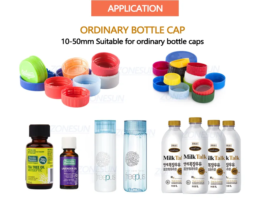 Zonesun Hand Held Glass Jar Bottle Capping Tool Plastic Bottle Cap Srewing Capping Machine